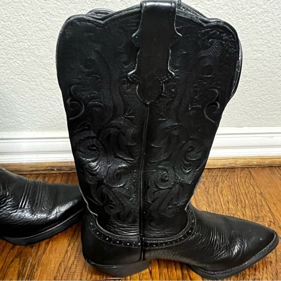 Justin Black Western Women's Boots Size 7C - Picture 5 of 12